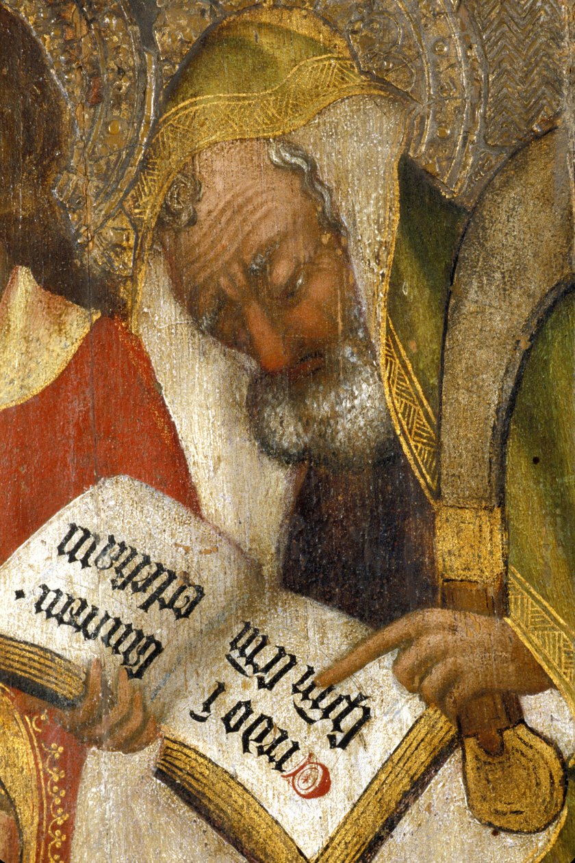 Picardie 079 - Laon - Museum - "Les Apotres" (detalj) - Mästare av timmarna i Rohan - Olja på ek från 1400-talet av Unknown