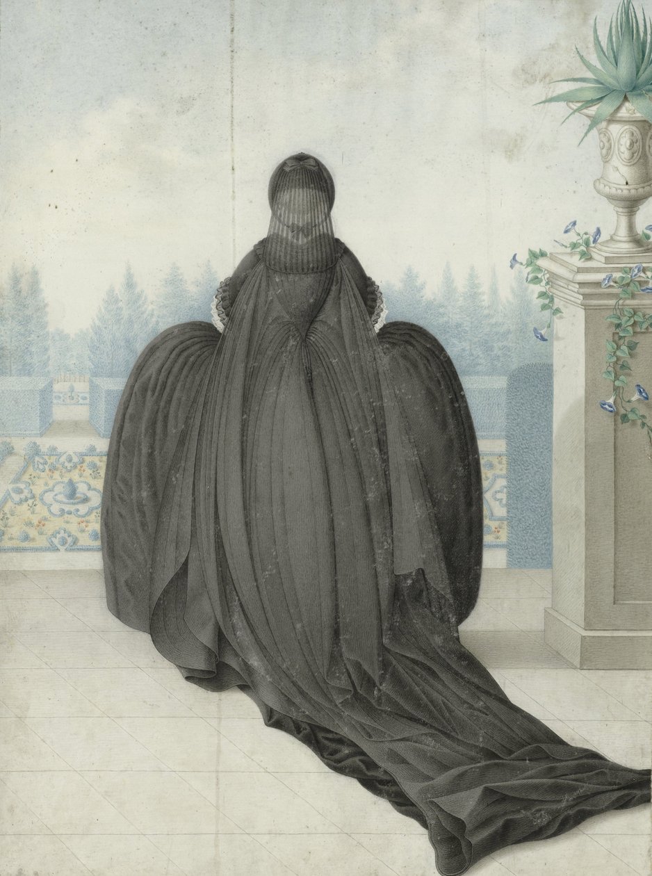 Porträtt av Maria Theresia av Österrike, ca 1765-80 (akvarell på papper) av Unknown