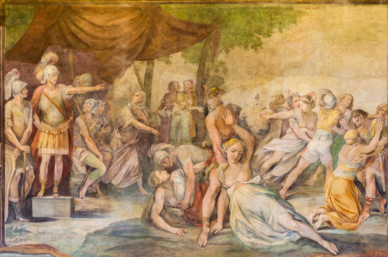 Våldtäkt av sabinska kvinnor, Rom, Italien av Unknown