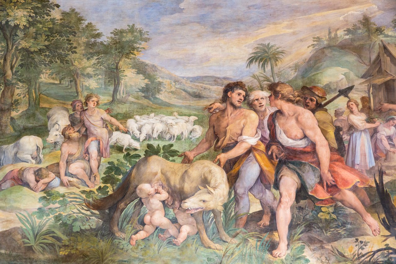 Romulus och Remus, Rom, Italien av Unknown