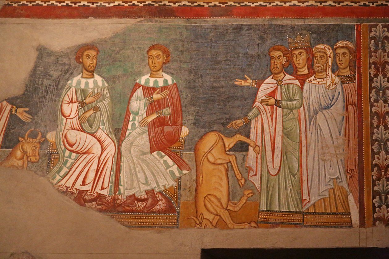 Scen från kejsar Konstantins och St Sylvesters liv av Unknown