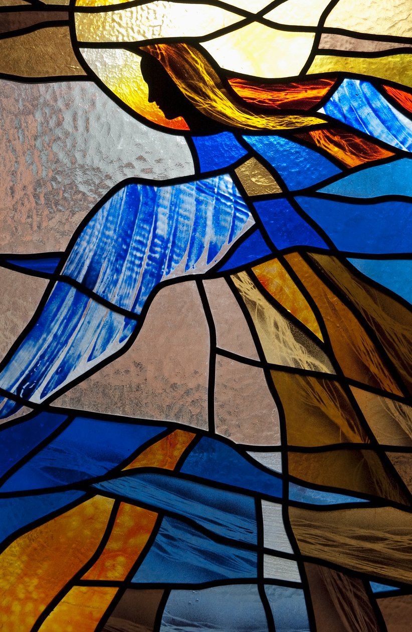 Målat glas Art av Unknown