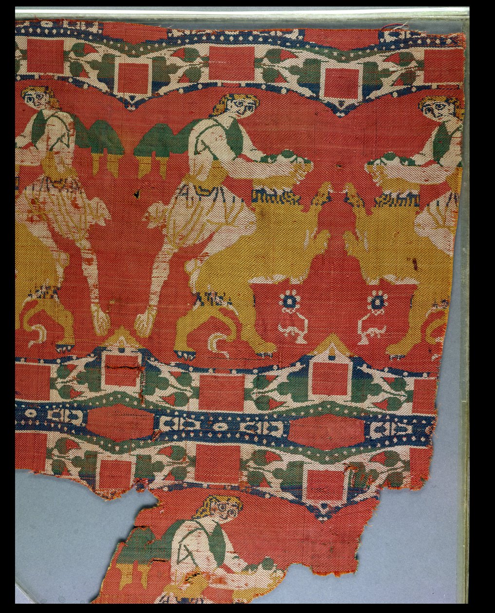 Ufugaji wa Wanyama Pori, kipande cha tapestry cha Byzantine, karne ya 6-7 (hariri) av Unknown