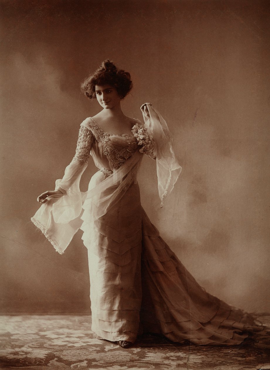 Teaterskådespelerska - Lady of Via Serragli (vilken vacker varelse!) av Unknown