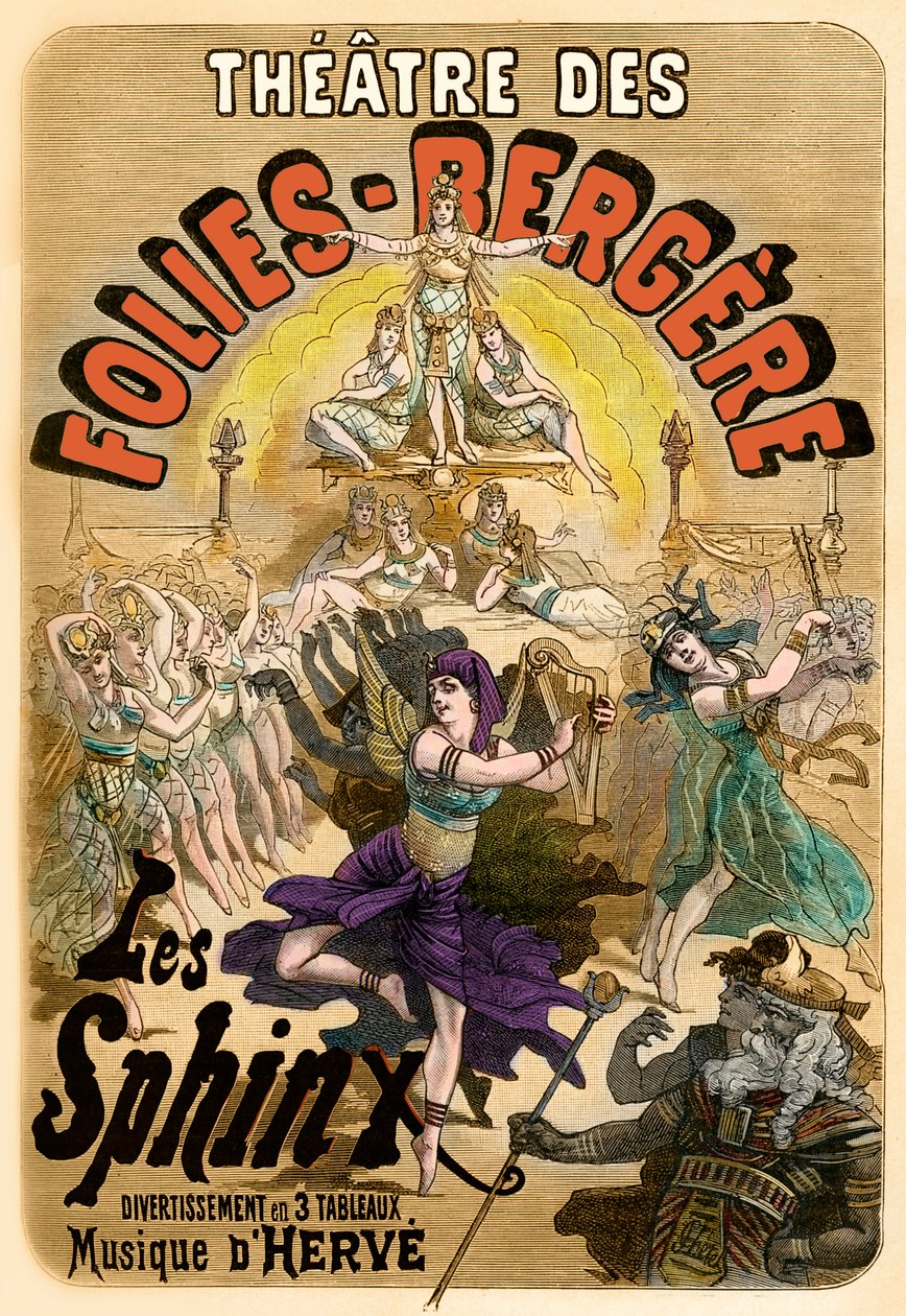 Theatre des Folies-Begère - affisch av Unknown