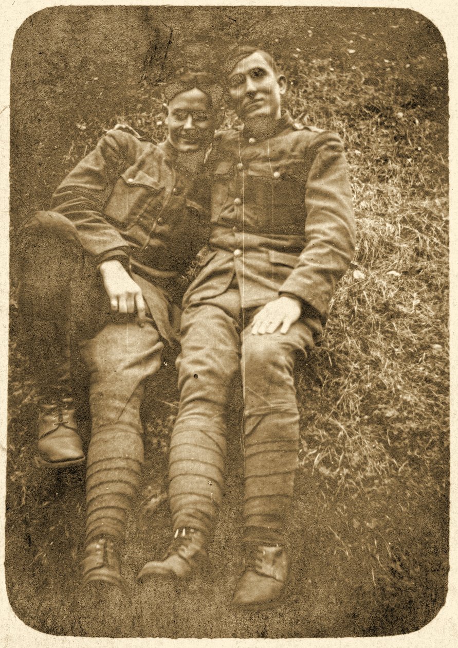 WW1 amerikanska soldater ca 1914 av Unknown