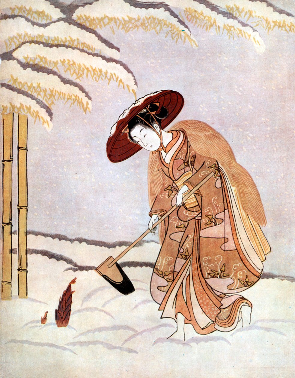 Ung japansk kvinna in av Unknown
