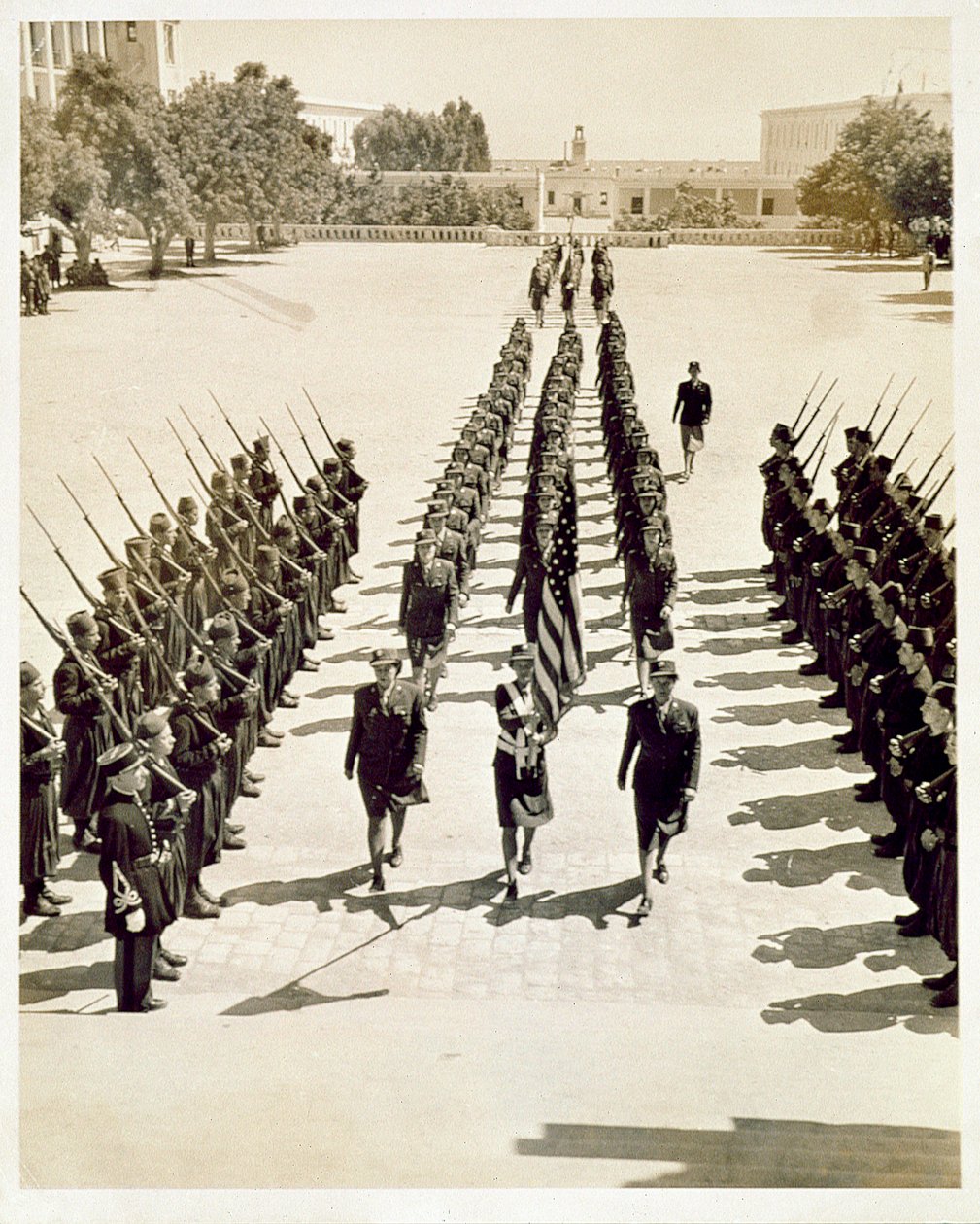 Members of the Womens Army Corps at a military review, 1943  av American Photographer