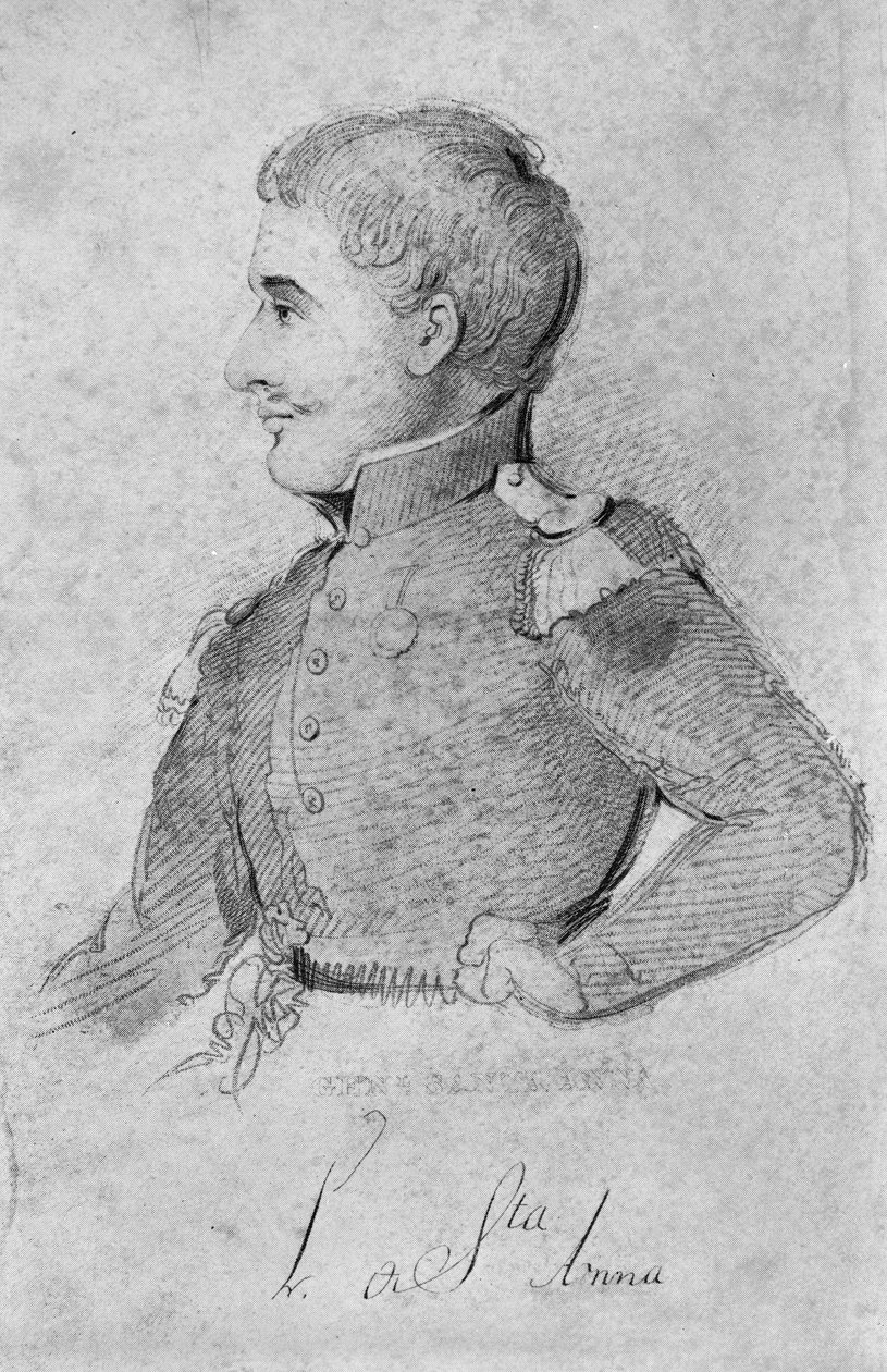 Antonio Lopez de Santa Anna, 1837   av American School
