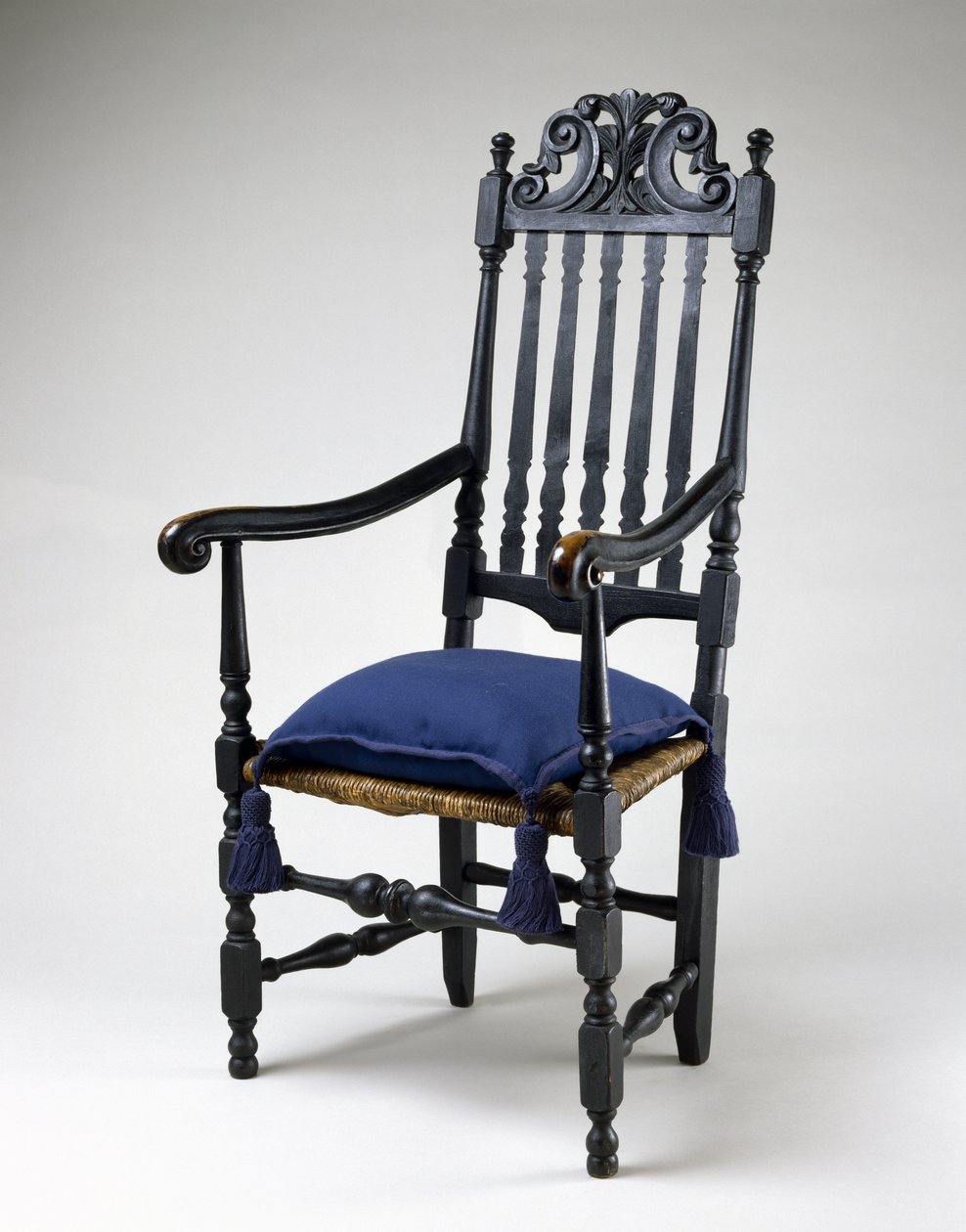 Fåtölj, 1700-1730 (lönn, ask och poppel) av American School