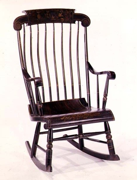 Boston gungstol, 1832 (lönn och furu) av American School