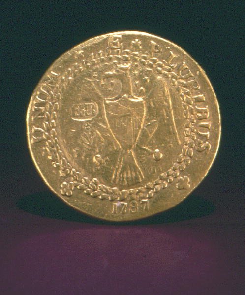 Brasher Doubloon, New York, 1787 (guld) av American School