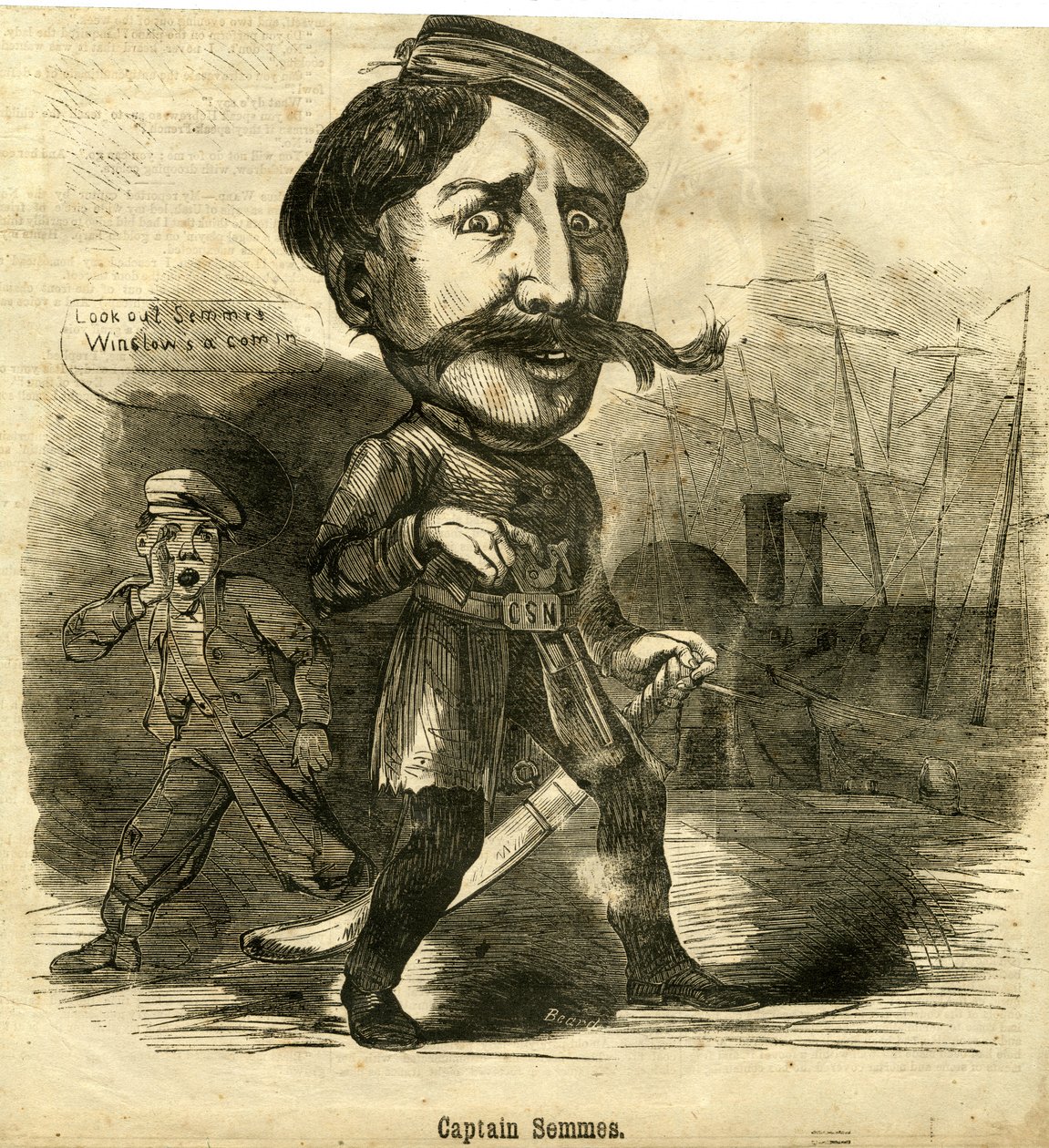 Kapteni Semmes, 1864 (mchongaji wa kuni)swed av American School