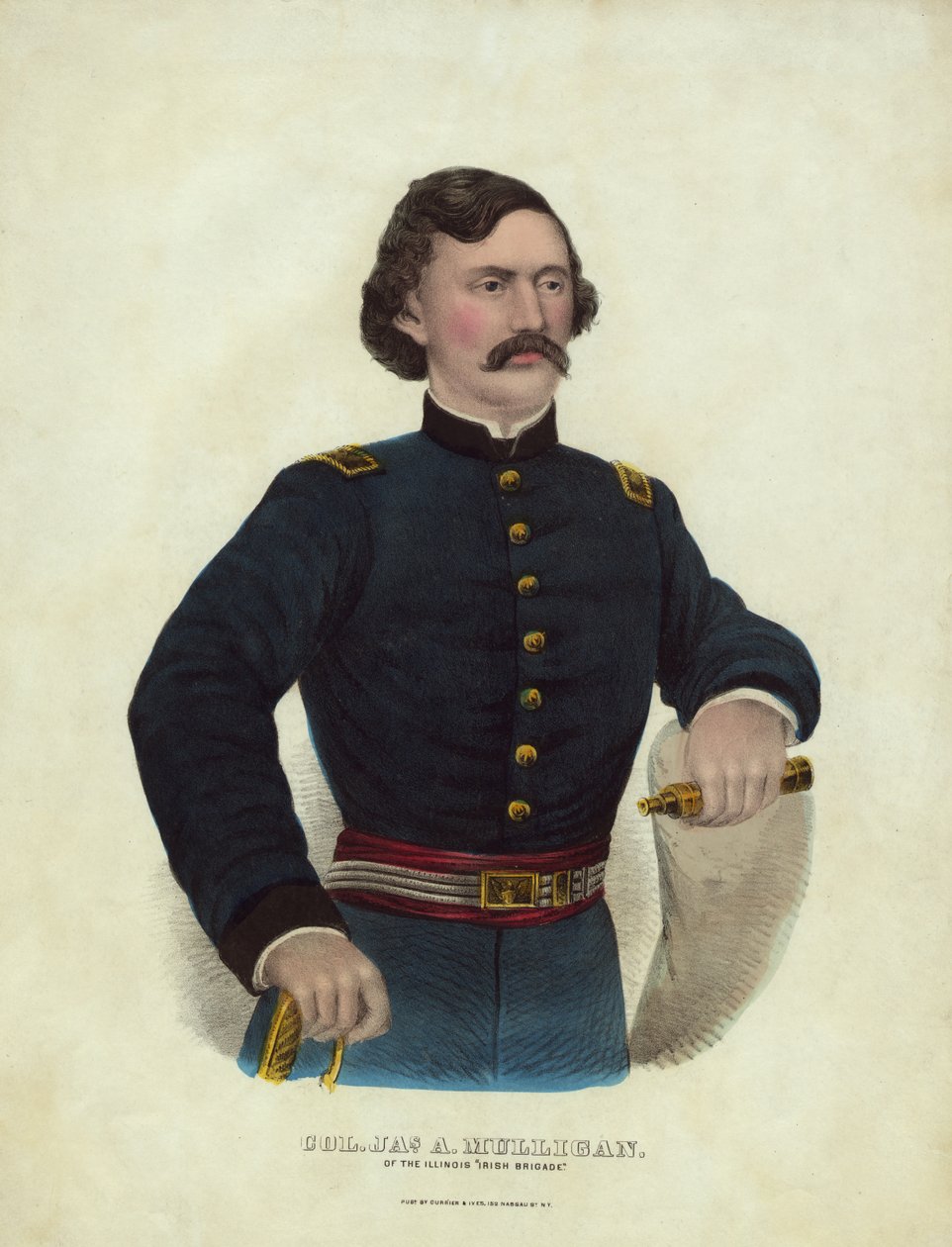 Överste Jas. En Mulligan, från Illinois Irish Brigade, publicerad av American School