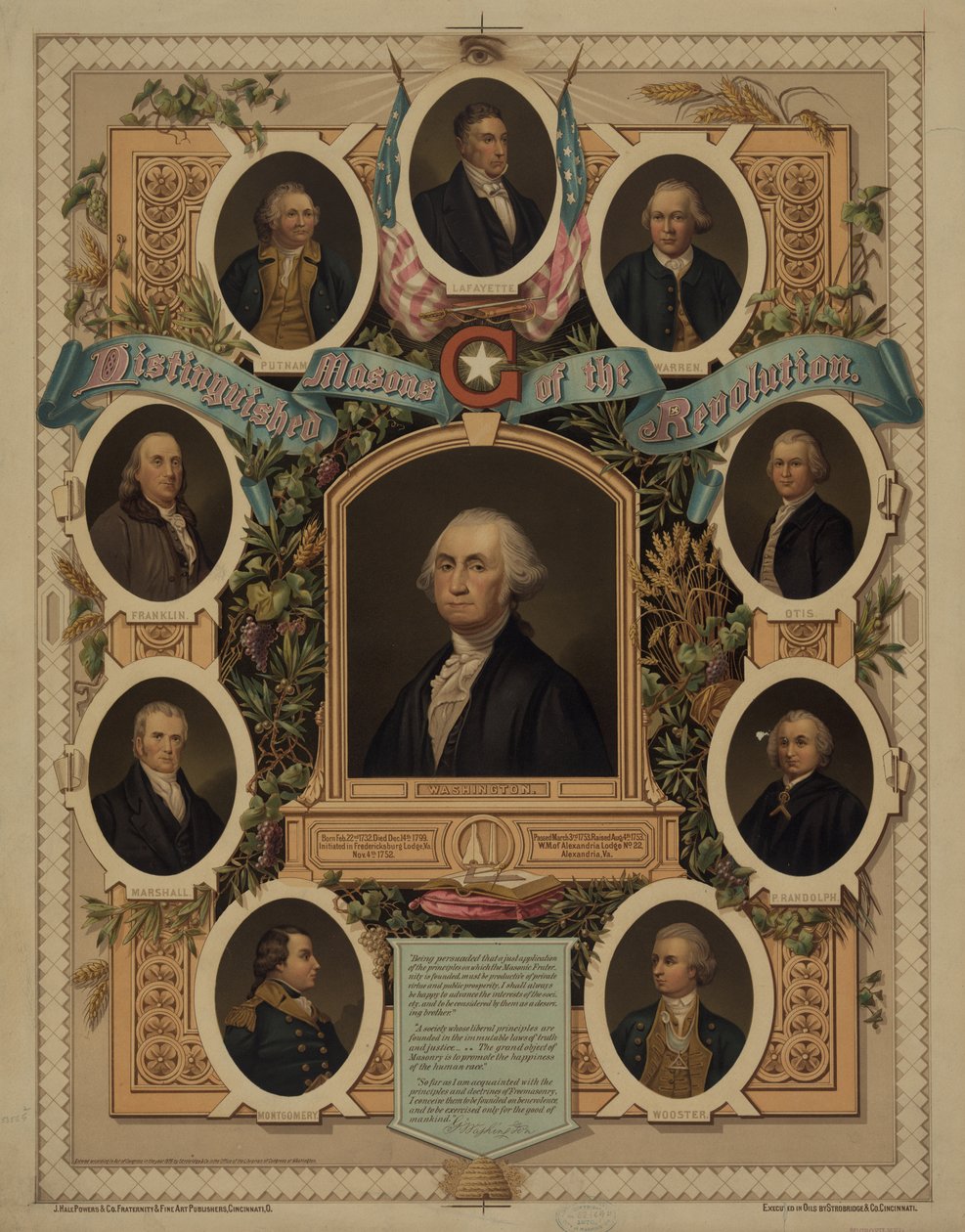 Revolutionens framstående murare, 1876 av American School
