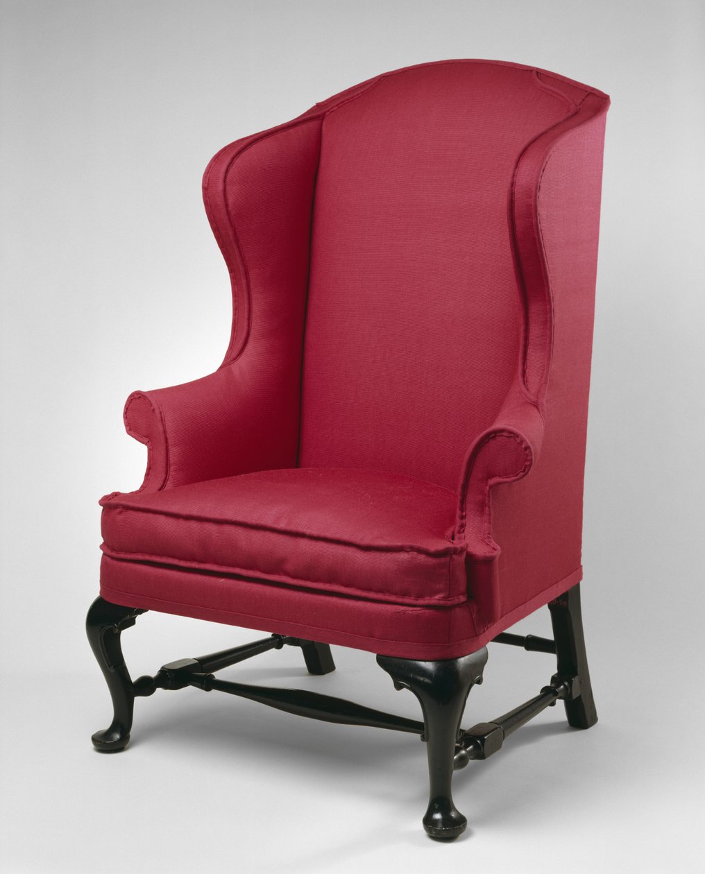 Easy Chair, 1730-1775 (mjuk lönn, vit tall och alm) av American School