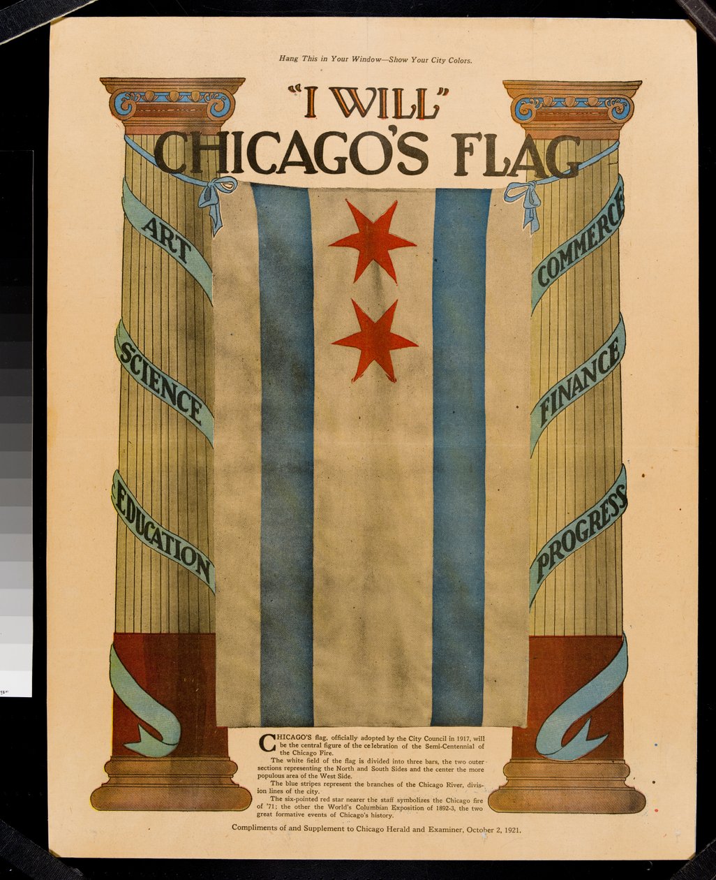 Flying the Flag, tillägg till Chicago Herald and Examiner, 2 oktober 1921 av American School