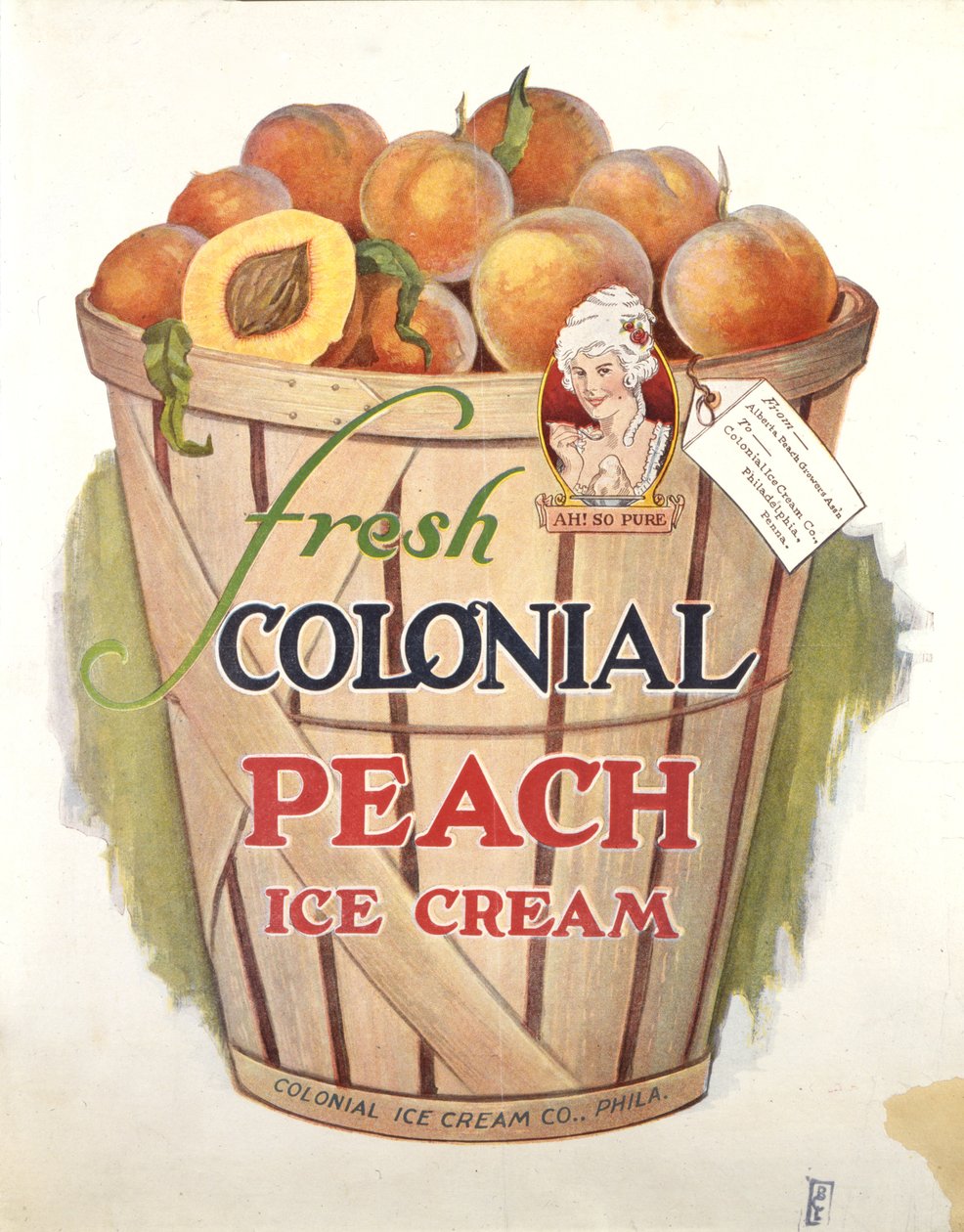 Färsk Colonial Peach Glass, Ah, så ren! av American School