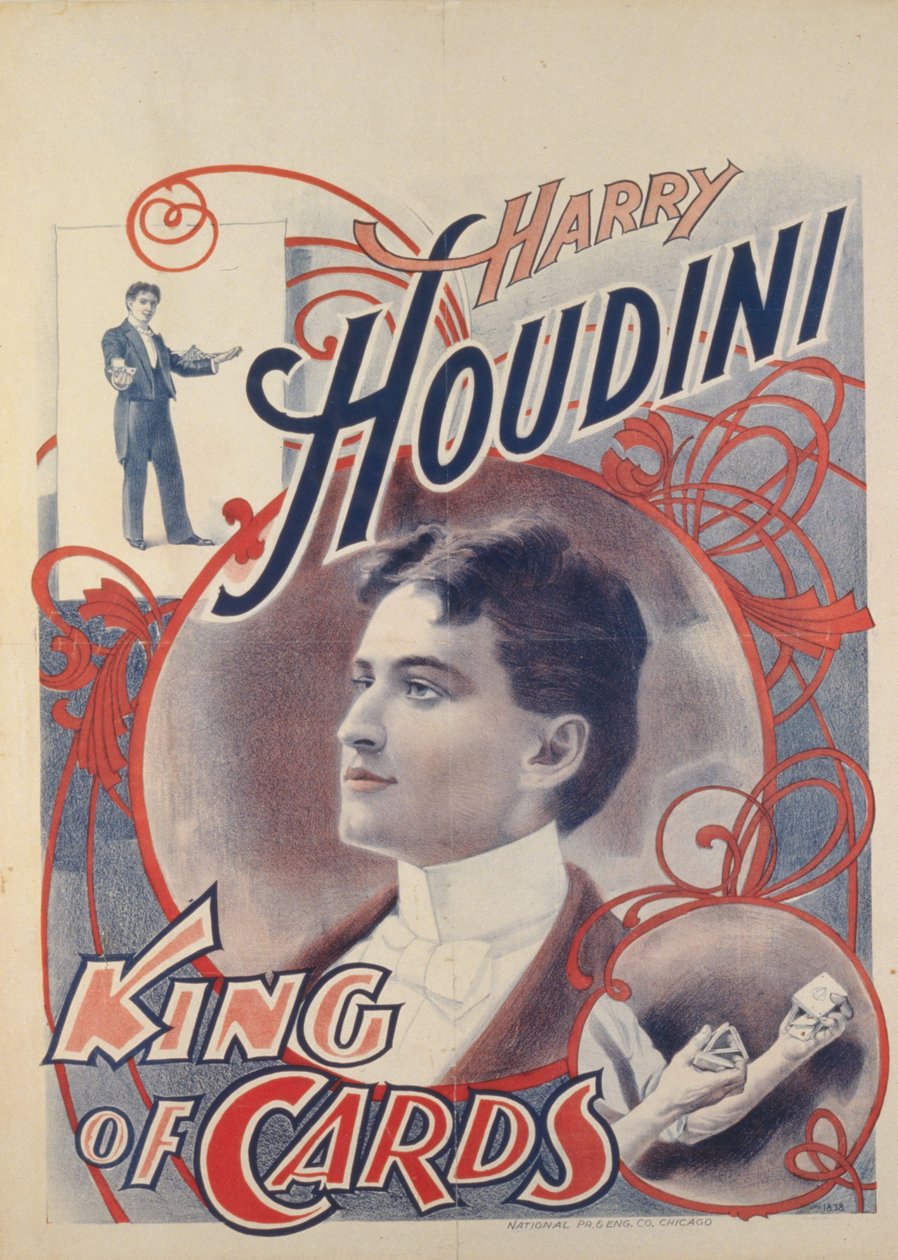 Harry Houdini, kortens kung, 1895 av American School