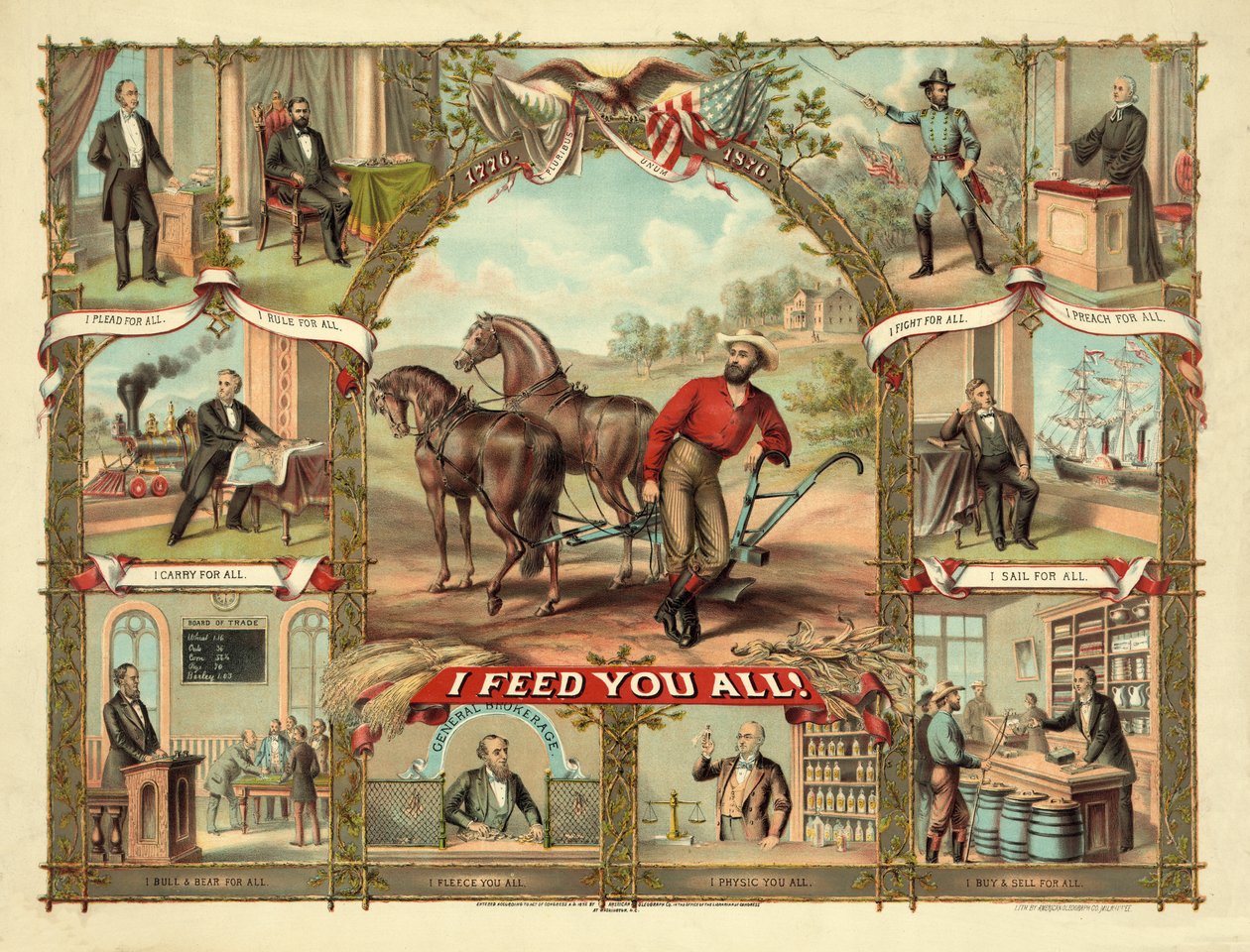 I Feed You All!, publicerad c.1875 av American School