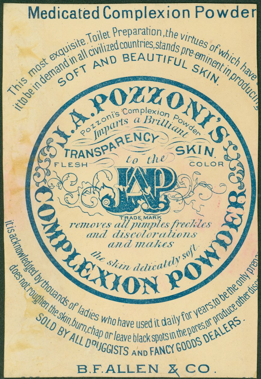 J.A. Pozzonis Complexion Powder [bytekort verso] av American School