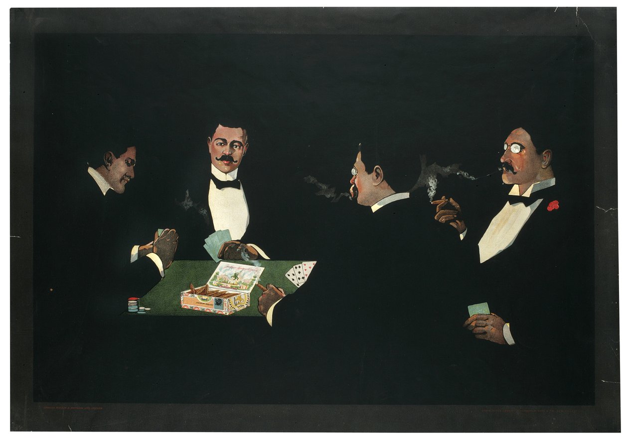 Jackson Square Cigars, annons, 1899 av American School
