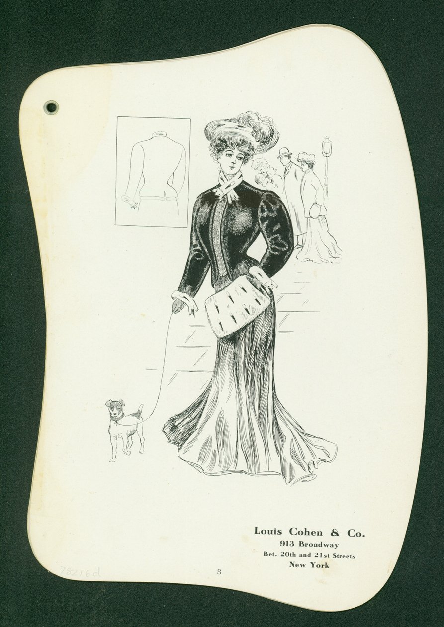 Louis Cohen & Co. 913 Broadway [illustration av damklädselkatalog] (linjegravyr) av American School