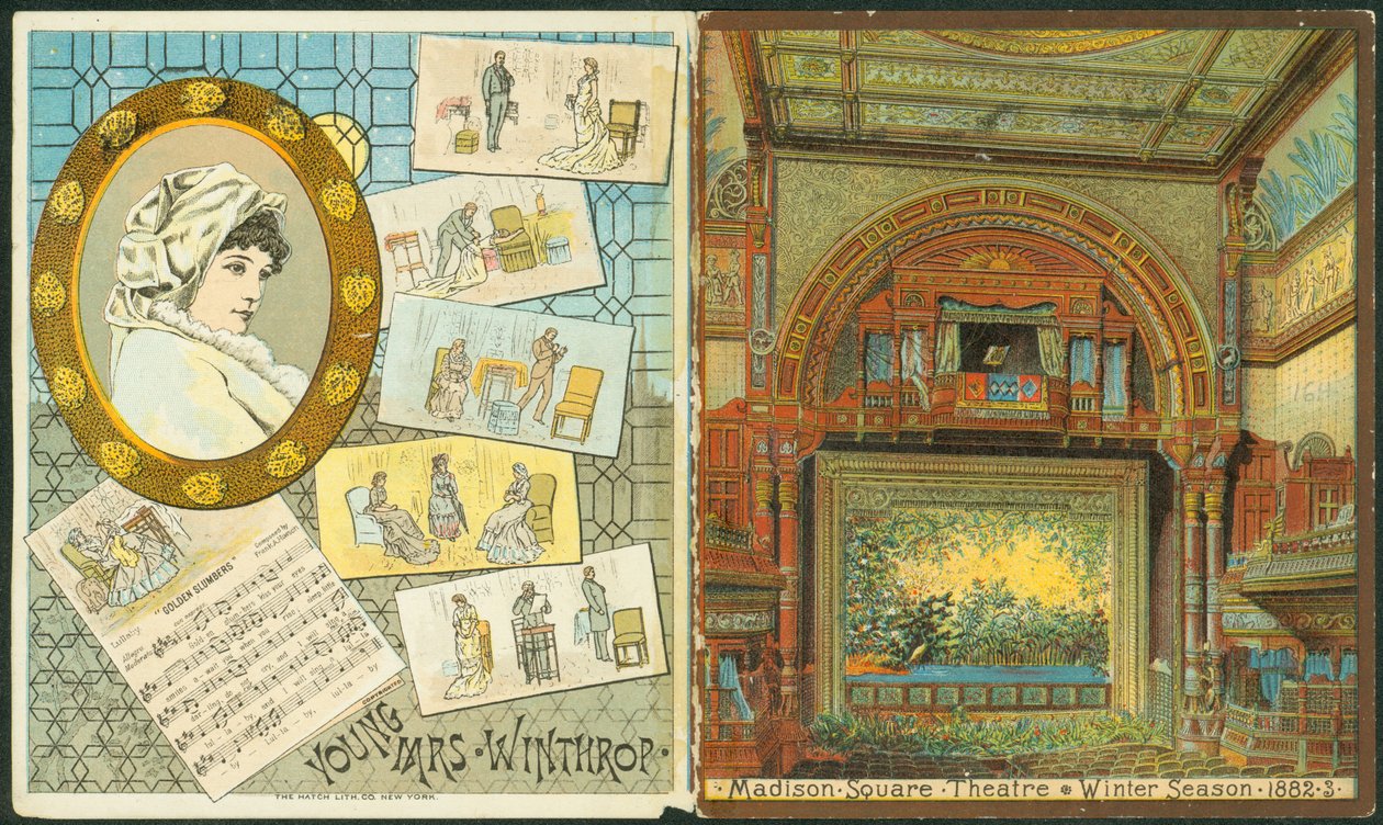 Madison Square Theatre, Winter Season 1882-83, mpango kwa ajili ya Young Bi. Winthrop. [jalada], 1882 swed av American School