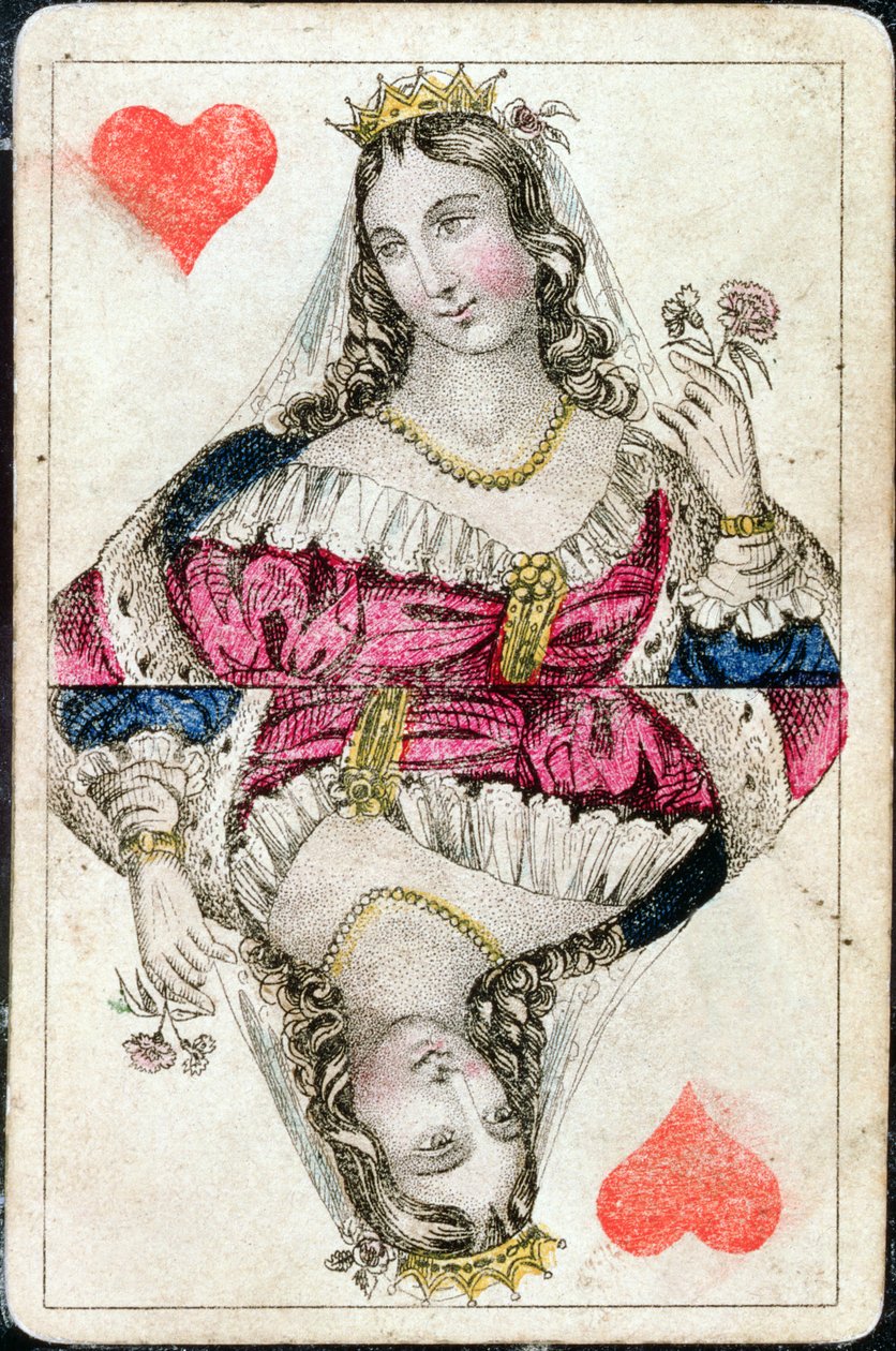 Spelkort: Queen of Hearts av American School