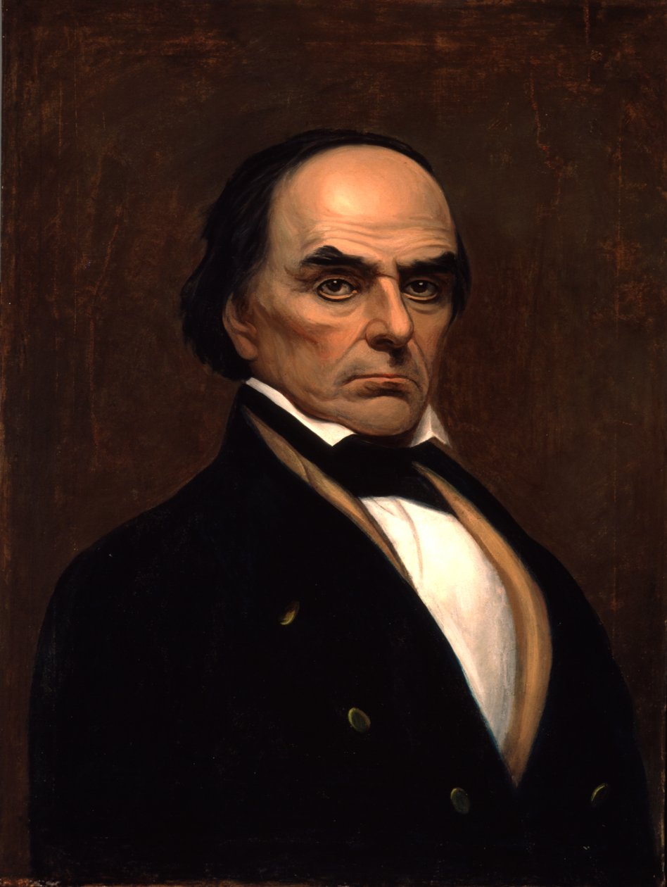 Porträtt av Daniel Webster, ca 1840-45 av American School