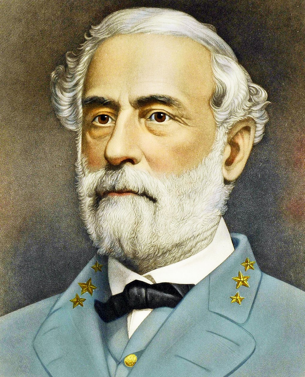 Porträtt av Robert Edward Lee c. 1870 av American School