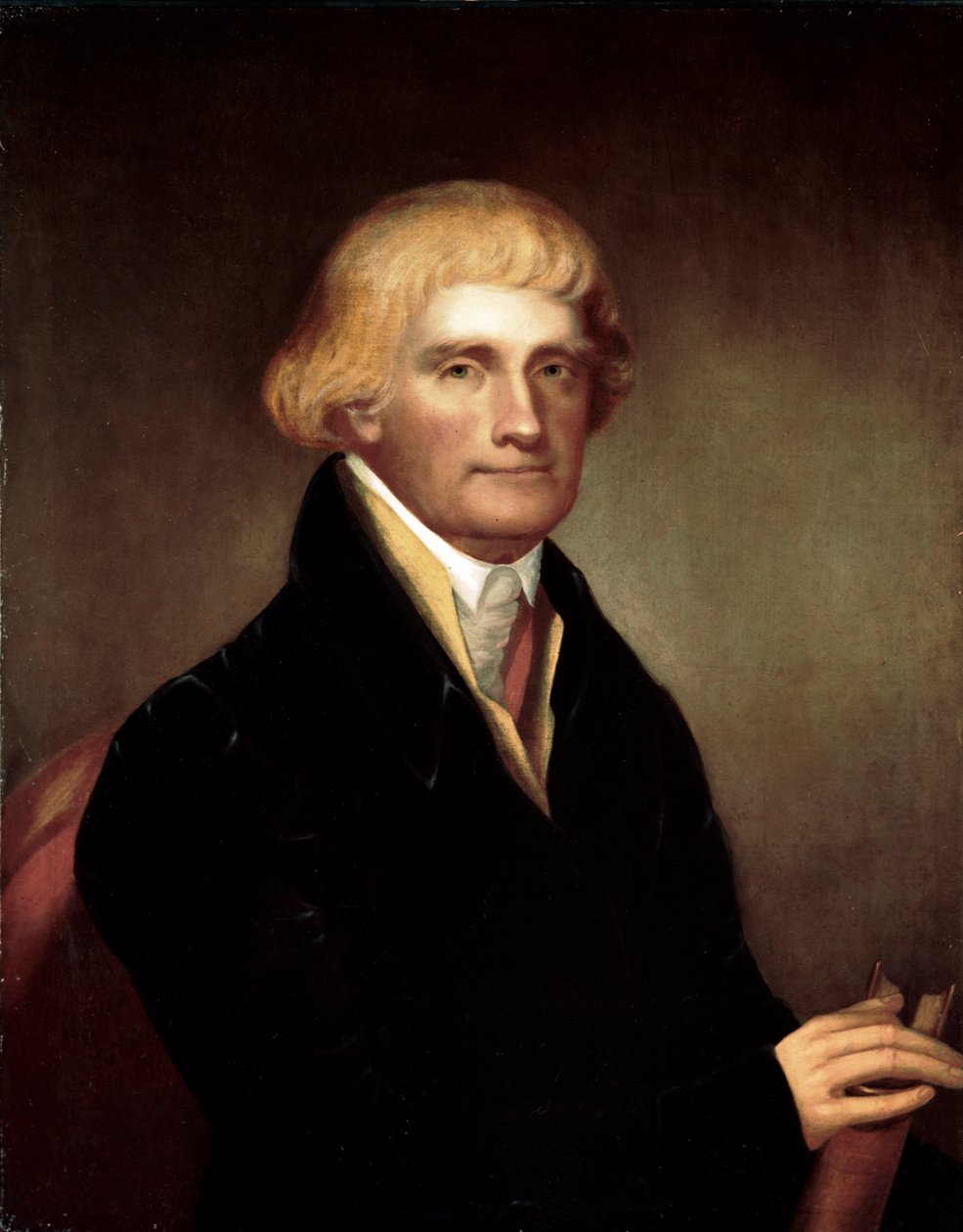 Porträtt av Thomas Jefferson, ca 1815-25 av American School