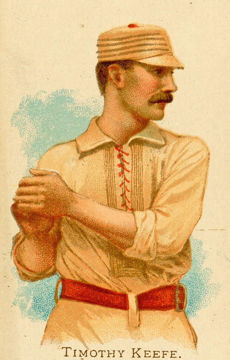 Porträtt av Timothy Keefe, 1887 av American School