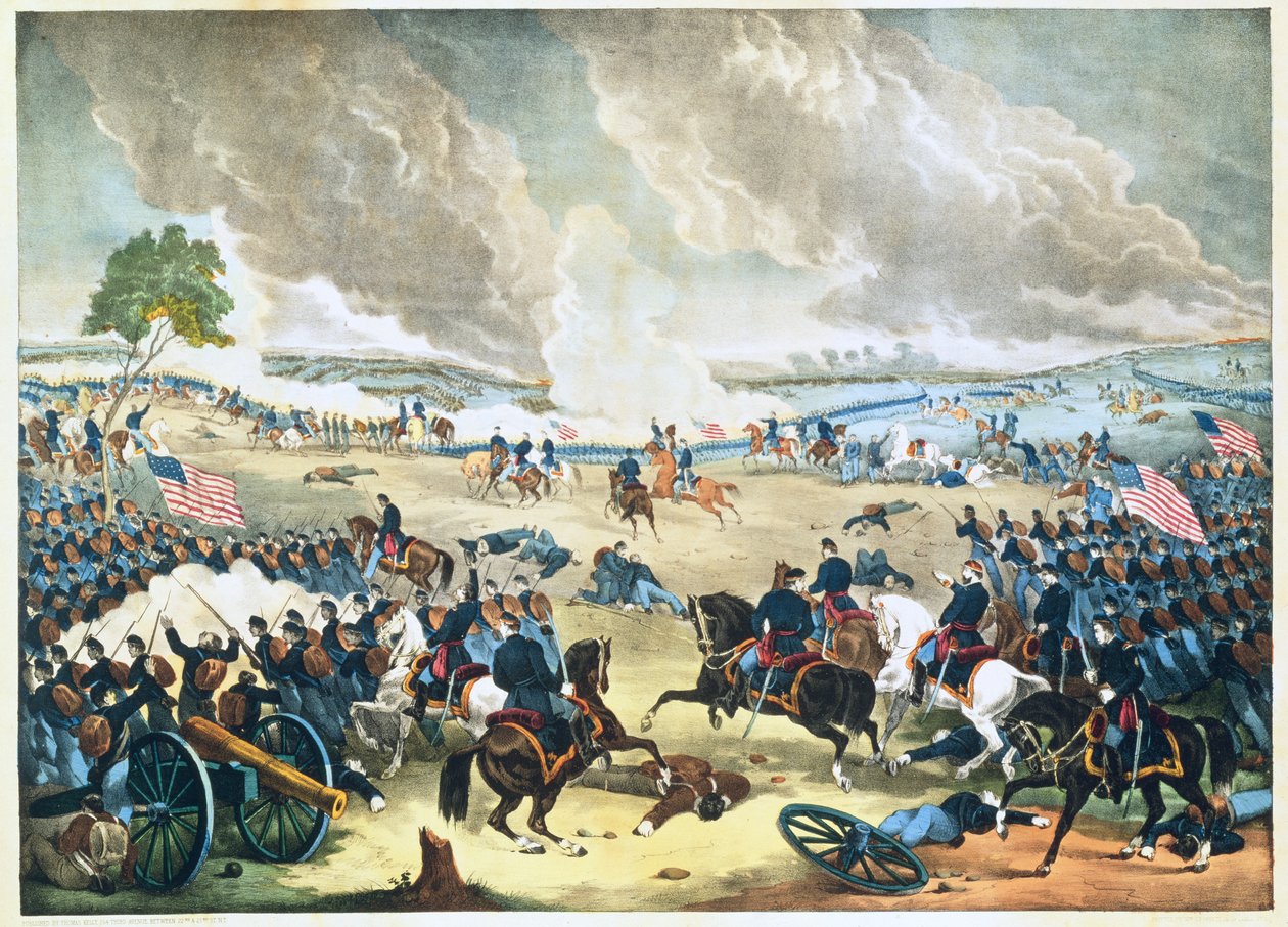 Slaget vid Gettysburg, ca 1863 av American School