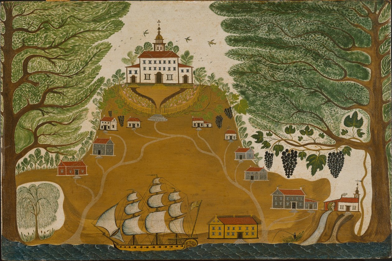 Plantagen, ca 1825 av American School