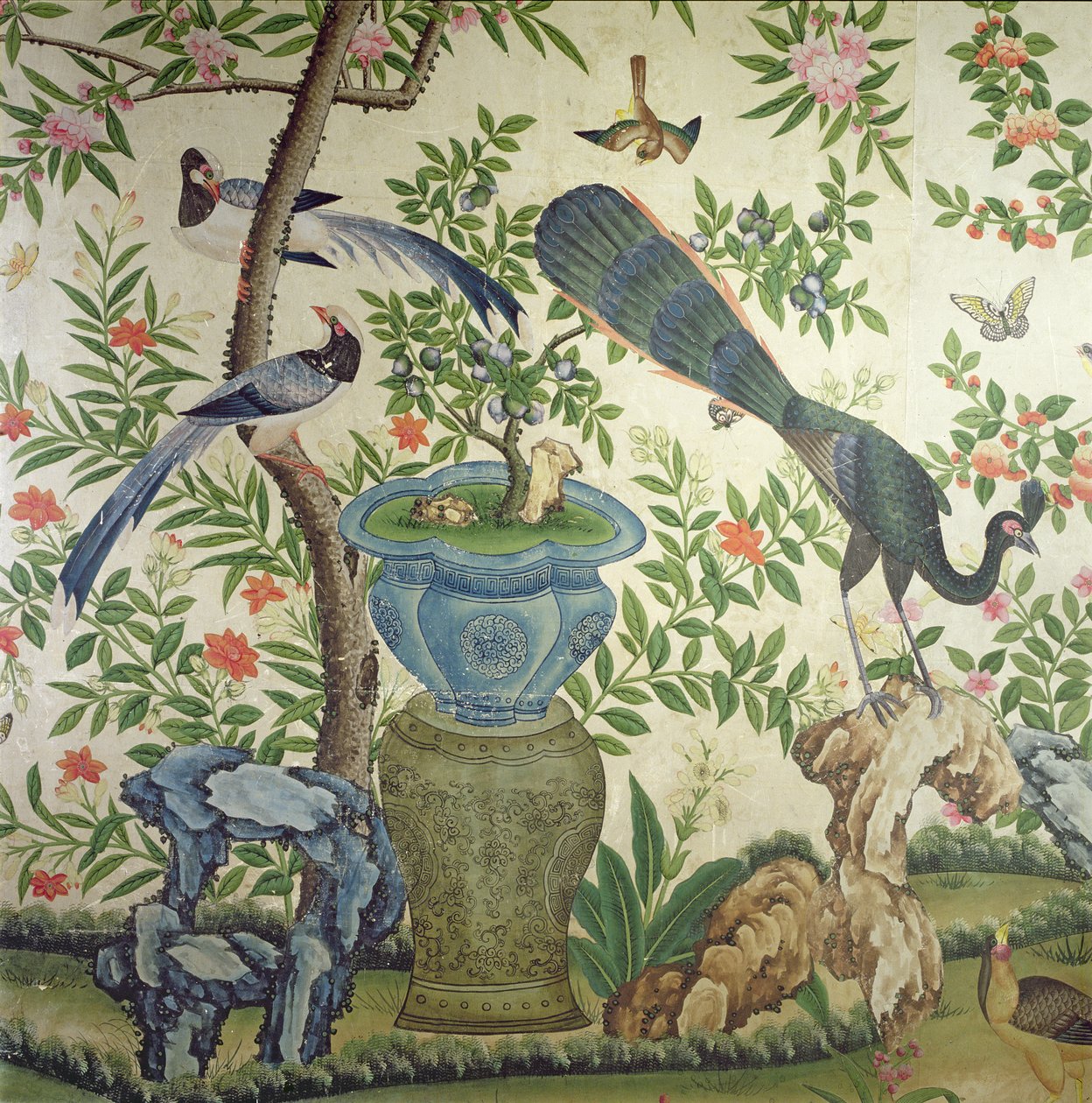 Fågeltapet, c.1840 av Chinese School