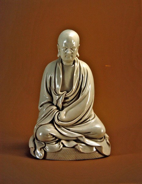 Bodhidharma (Damo), Mingdynastin (1368-1644) (porslin) av Chinese School