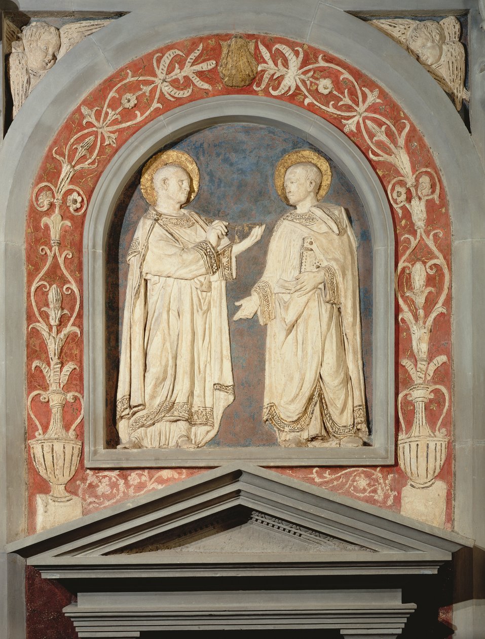 SS. Cosmo och Damian, ca 1440 (terrakotta) av Donatello
