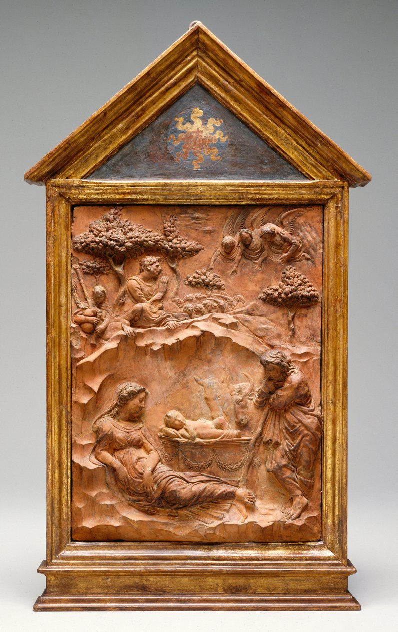 The Nativity, c.1425 (terrakotta) av Donatello