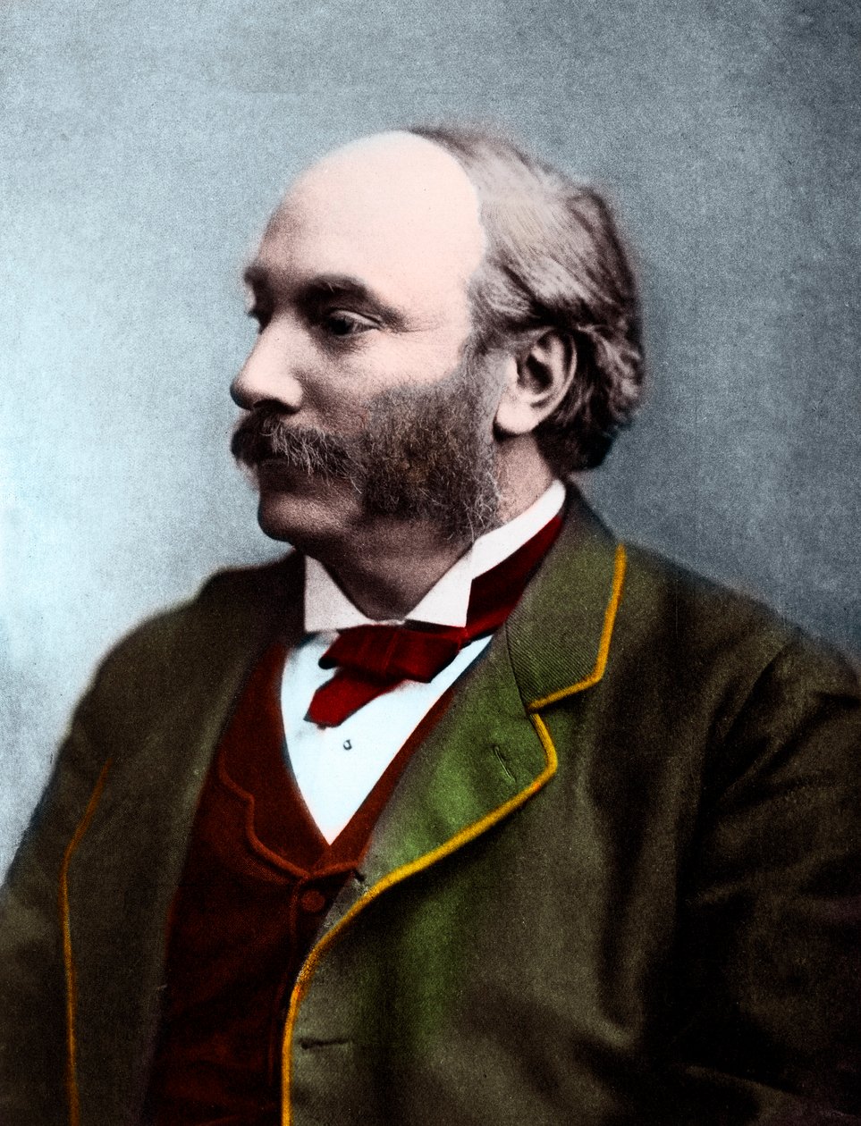 Porträtt av John William Strutt 3:e baron Rayleigh (1842-1919) av English Photographer