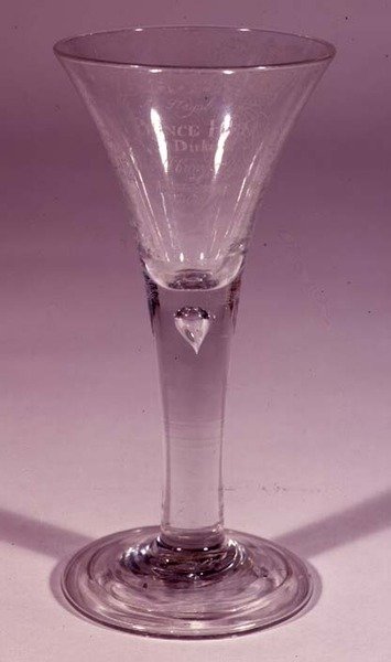 Amen glas, engelska, ca 1720 (glas) av English School