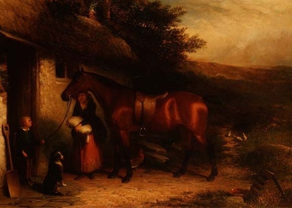 Vid stugdörren, 1800-talet av English School