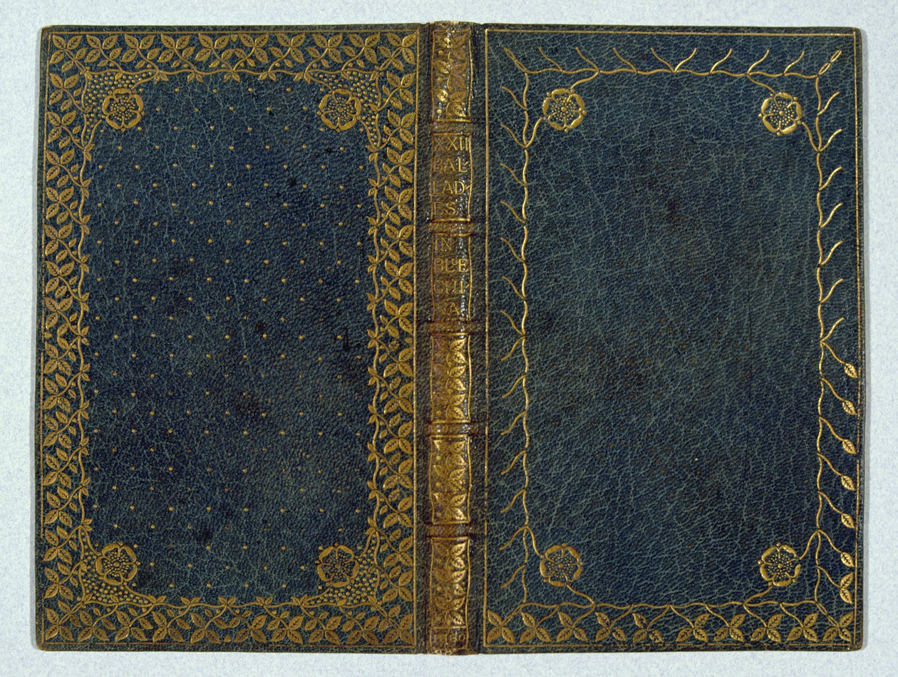 Bokomslag till XXII Ballades in Blue China av Andrew Land (1844-1912) 1895 (läder & guld) av English School