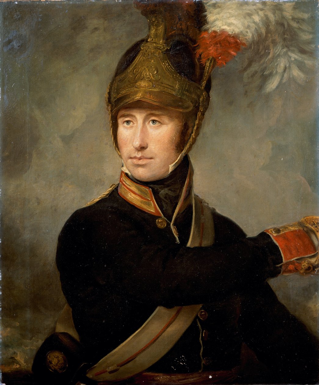 Kapten William Tyrwhitt Drake, Royal Horse Guards, ca 1815 av English School