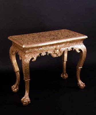 Snidat sidobord, ca 1720 (förgylld gesso) av English School