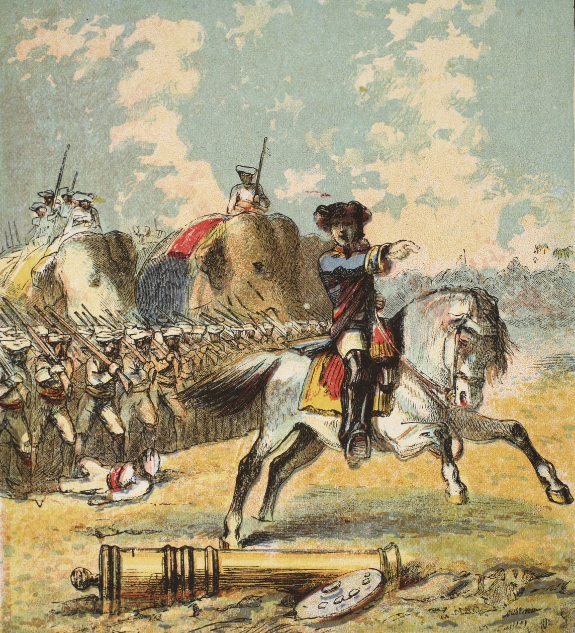 Clives Victory i Indien, pub. 1890 av English School