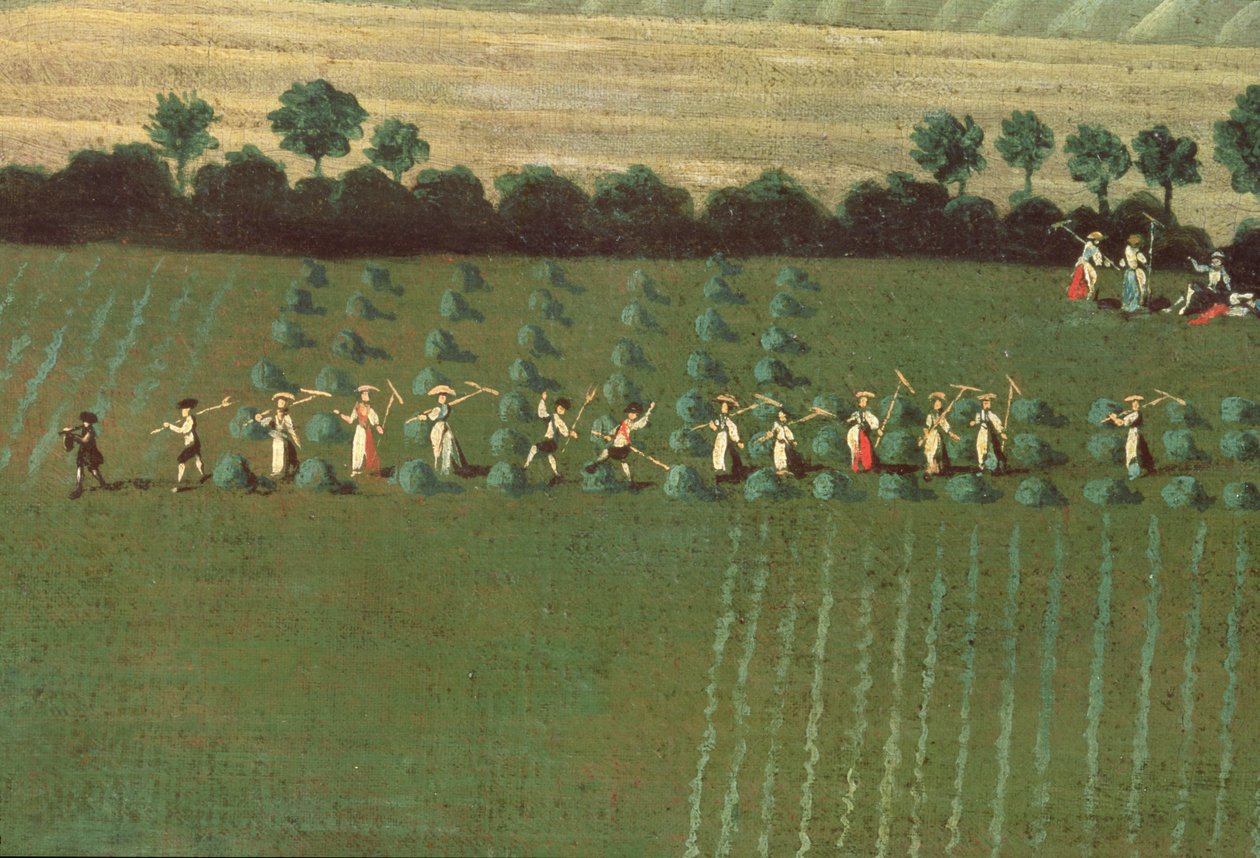 Country Round Dixton Manor, ca 1725 (detalj av 18102) av English School