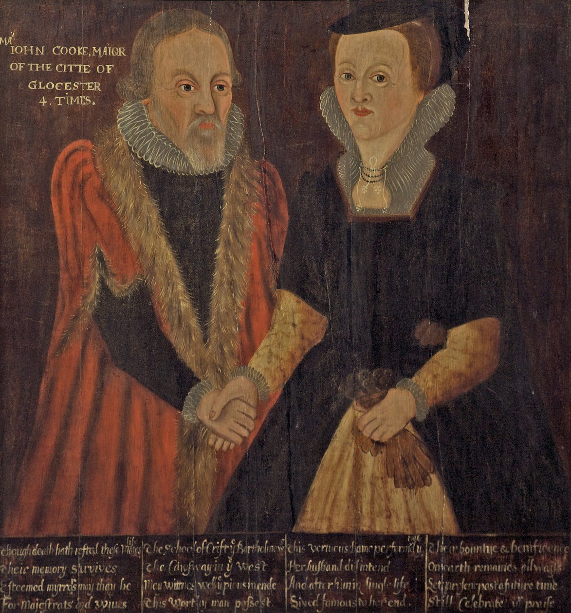 John och Joan Cooke, ca 1605 av English School
