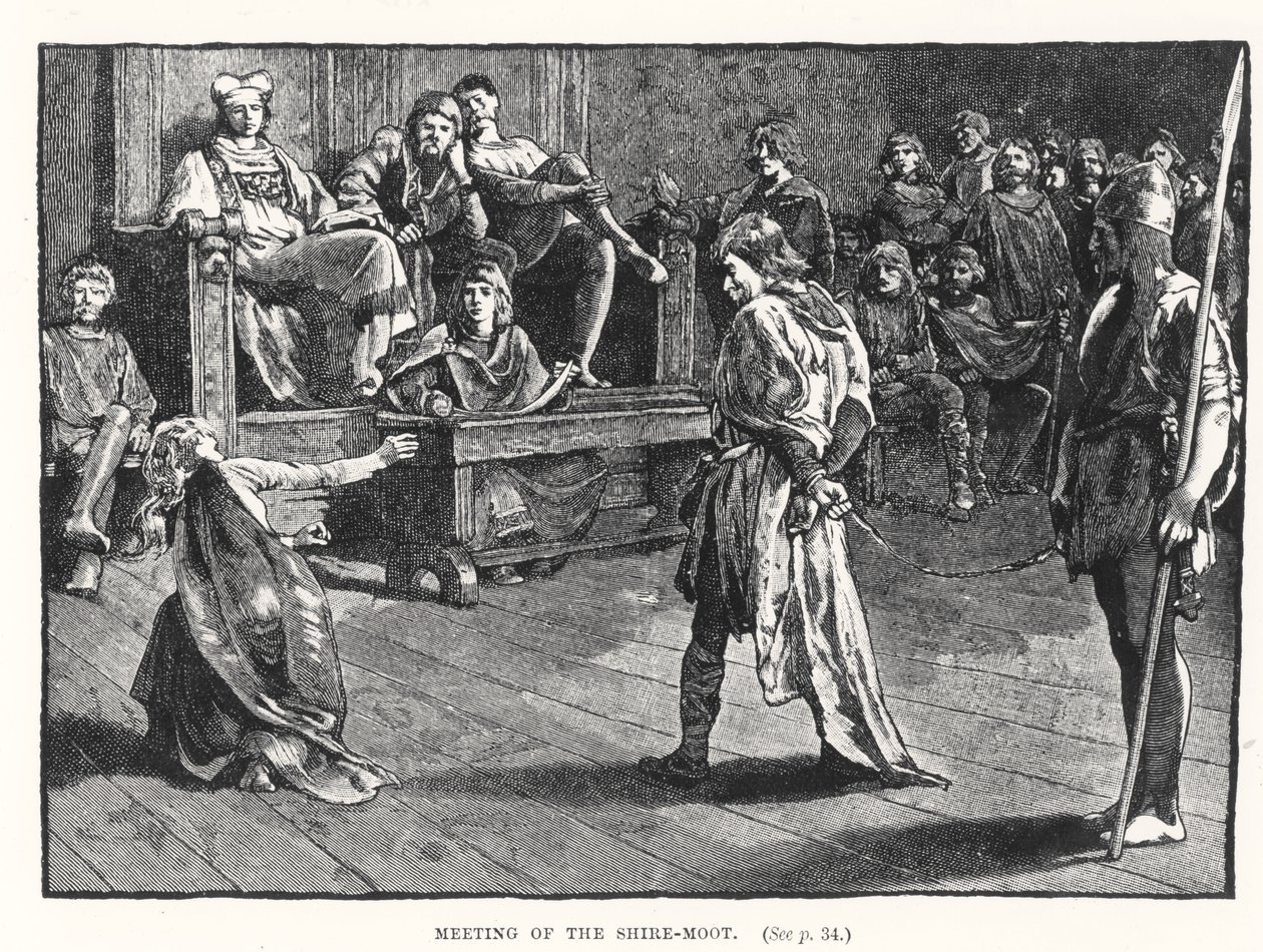 Möte av Shire-Moot, c.835 av English School