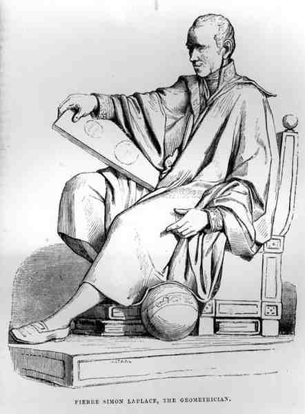 Pierre-Simon, markis de Laplace (1749-1827), fransk astronom och geometriker av English School